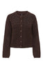 Only Cardigan - Miggie - Coffee Bean Melange/Silver Metal Pearl