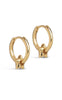 ENAMEL Copenhagen Øreringe - Enamel Tokens Star Hoops - Solid
