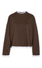 Noisy May Bluse - Ember - Demitasse/White Double