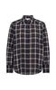 Freequent Skjorte - Nerissa - Navy Blazer w. Silver Mink