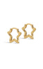 ENAMEL Copenhagen Øreringe - Organic Star Small Hoops - Gold Colour
