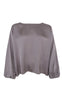 Black Colour Bluse - Mabel LS - Taupe
