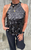 Say INA Copenhagen Top - Ava - Black Sequin