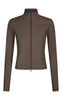 Neo Noir Bluse - Nolana Zip - Mushroom
