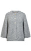 Freequent Cardigan - Grslulu - Med. Grey Melange