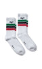 H2O Strømper - Classic Sock 2-pack - White/Green/Red