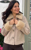 Freequent Jakke - Yanna - Silver Mink Melange