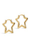 ENAMEL Copenhagen Øreringe - Organic Star Medium Hoops - Gold Colour