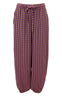 Black Colour Bukser - Malle Balloon - Violet Check