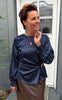 Say INA Copenhagen Bluse - Safira Buckle - Navy