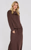 A-View Bluse - Sinda Drape - Dark Brown