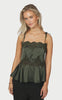 Neo Noir Top - Kaela Heavy - Deep Green