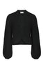 Neo Noir Cardigan - Gio Fluffy Knit - Black