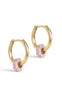 ENAMEL Copenhagen Øreringe - Tokens Flower Hoops - Light Pink