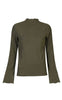 Liberte Bluse - Mesh Trompet - Army