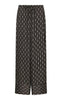 Neo Noir Bukser - Sora Print - Dark Brown