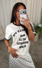 Freequent T-shirt - Fenjal - Star Off-white w. Black