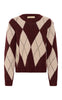 Culture Strik - Argyle - Burgundy Argyle