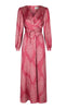 Neo Noir Kjole - Bretti Paisley Drop - Cherry Pink