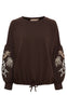 Marta Du Chateau Sweatshirt - Luretta - Chocolate
