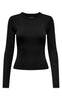 ONLY Bluse - Val O-neck - Black