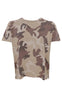 Black Colour T-shirt - Zelda - Brown Camouflage