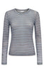 Nümph Bluse - Sine Striped Mesh - Floaty Blue
