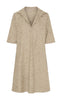 Marta Du Chateau Kjole - Bernice - Camel Print