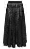 Lollys Laundry Nederdel - Collins Midi - Black