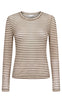 Nümph Bluse - Sine Striped Mesh - Sahara Sun