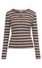 Love & Divine T-shirt - Love1625 - Brown Stripes