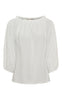 Marta Du Chateau Bluse - Juniper - Offwhite