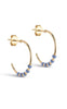 ENAMEL Copenhagen Øreringe - Lola Large Hoops - Cornflower