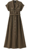 Luxzuz Kjole - Viana - Army Green 6330