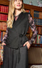 Black Colour Bluse - Kamma Mesh - Black Rose
