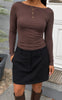 Say INA Copenhagen Bluse - Opal - Brown