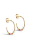 ENAMEL Copenhagen Øreringe - Lola Large Hoops - Rainbow