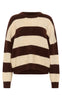 Culture Pullover - Kimmy - Chocolate/Oyster Mel. Stripe