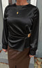 Say INA Copenhagen Bluse - Safira Buckle - Black