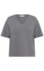 Freequent Pullover - Rose - Med. Grey Melange
