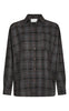 Neo Noir Skjorte - Dalma Flannel Check - Warm Grey