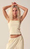 Maanesten Top - Megan Pointelle - Butter Yellow