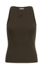 Gestuz Top - Drew Logo Tank 2.0 - Slate Black