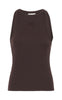 Gestuz Top - Drew Logo Tank 2.0 - Deep Plum