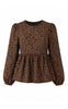 Say INA Copenhagen Bluse - Alia - Brown Flower