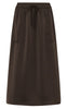 Lollys Laundry Nederdel - Akane Midi - Dark Mokka
