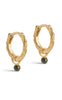 ENAMEL Copenhagen Øreringe - Belle Hoops - Khaki