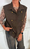 Marta Du Chateau Vest - Savella - Dark Brown