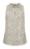 Marta Du Chateau Top - Lucina Zebra - Beige