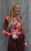A-View Bluse - Silke - Bordeaux/Orange